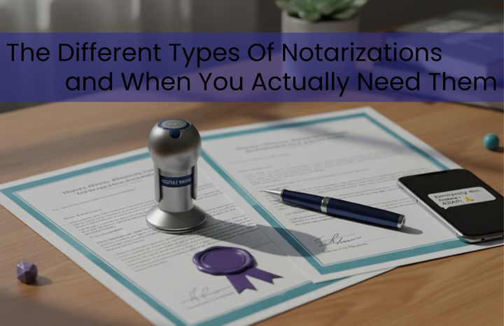 The Different Types of Notarizations and When You Actually Need Them